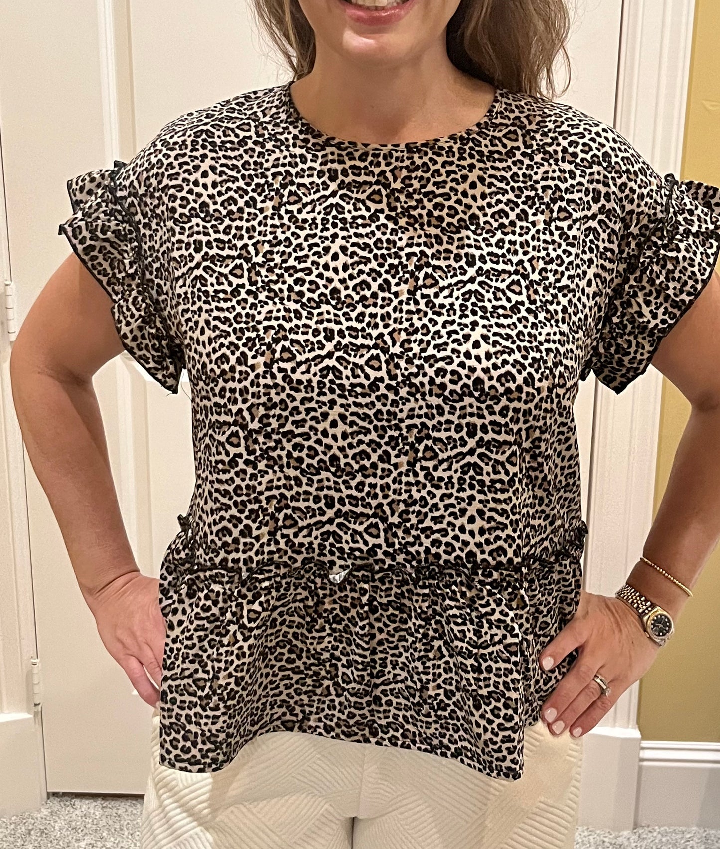 Animal Instincts Leopard Top