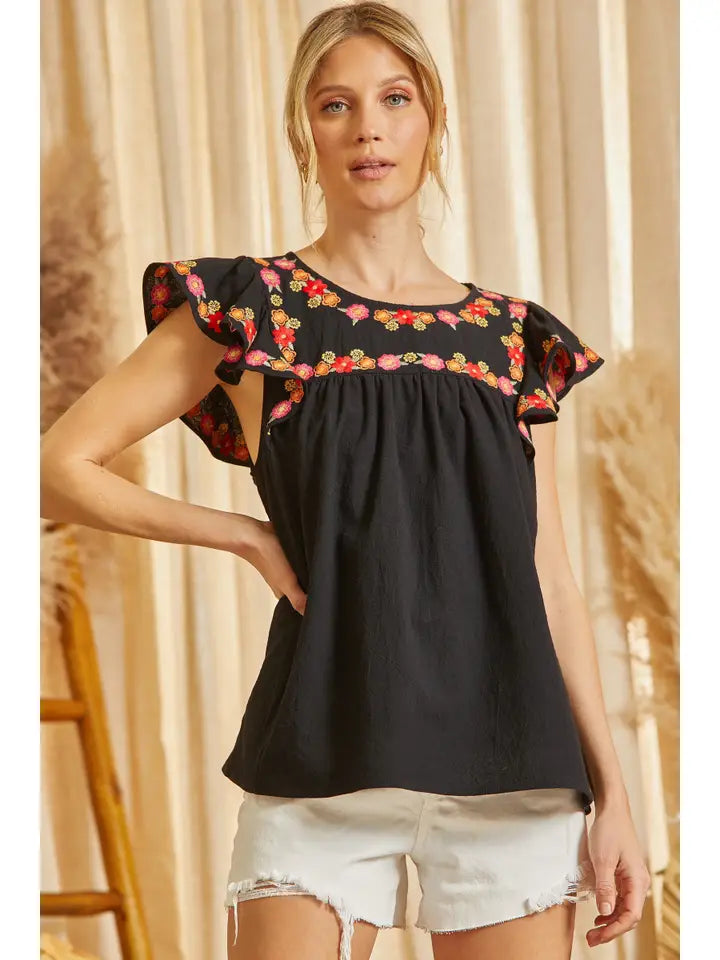 Summer Fun Flutter Top